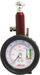 Milton - 0 to 120 psi Dial Ball Tire Pressure Gauge - 2 psi Resolution - Best Tool & Supply