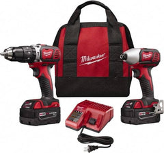 Milwaukee Tool - 18 Volt Cordless Tool Combination Kit - Includes Brushless Compact Drill/Driver & Brushless 1/4" Impact Driver, Lithium-Ion Battery Included - Best Tool & Supply