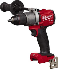 Milwaukee Tool - 18 Volt 1/2" Single-Sleeve Ratcheting Chuck Cordless Hammer Drill - 0 to 32,000 BPM, 0 to 550 & 0 to 2,000 RPM, Reversible - Best Tool & Supply