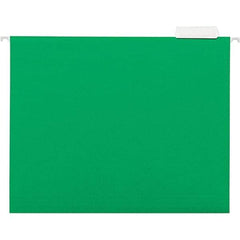 Universal One - 9-5/8 x 11-3/4", Letter Size, Bright Green, Hanging File Folder - 11 Point Stock, 1/5 Tab Cut Location - Best Tool & Supply