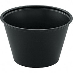 Solo - 4 oz Polystyrene Portion Cups - Black - Best Tool & Supply