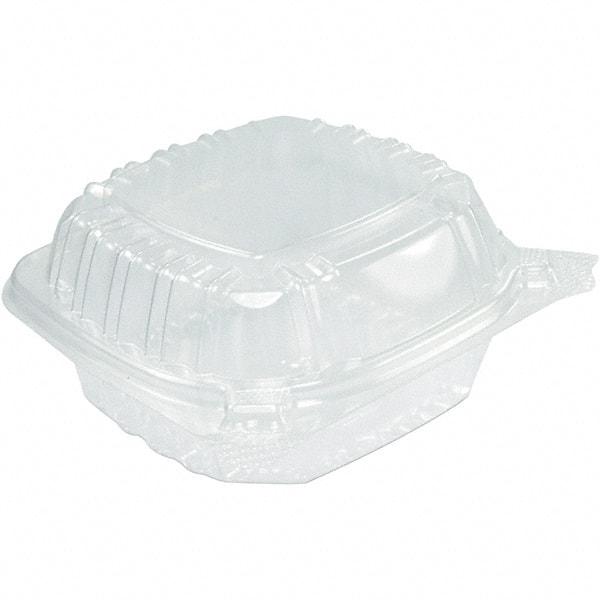 DART - 13-51/64 oz Hinged Clear Containers - Clear - Best Tool & Supply