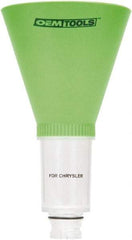 OEM Tools - 16 oz Capacity Plastic Funnel - 5" Mouth OD, 3-3/4" Straight Spout, Green & Clear - Best Tool & Supply