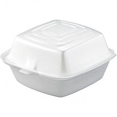 DART - 5-1/2 x 5-3/8 x 2-7/8" Foam Carryout Food Container - White - Best Tool & Supply