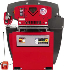 Edwards Manufacturing - 11-3/4" Throat Depth, 110 Ton Punch Pressure, 1-3/8" in 1" Punch Capacity Ironworker - 7-1/2 hp, 3 Phase, 230 Volts, 57-1/4" Wide x 66-1/16" High x 42-3/8" Deep - Best Tool & Supply