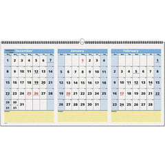 AT-A-GLANCE - 8 Sheet, 23-1/2 x 12", Wall Calendar - White - Best Tool & Supply