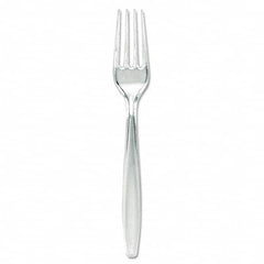 Dixie - Plastic Cutlery, Forks, Heavyweight, Clear - Best Tool & Supply