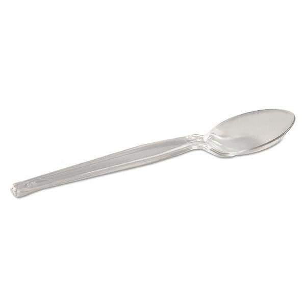 Dixie - Plastic Cutlery, Heavyweight Teaspoon, Crystal Clear, 6", 1000/Carton - Best Tool & Supply