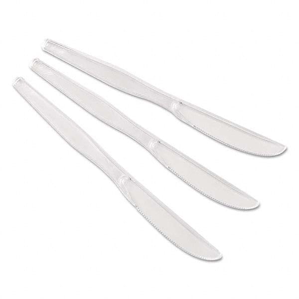 Dixie - Heavyweight Polystyrene Cutlery, Knives, Clear, 1000/Carton - Best Tool & Supply