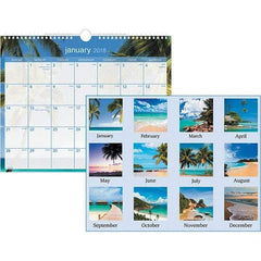 AT-A-GLANCE - 12 Sheet, 15 x 12", Wall Calendar - Tropical - Best Tool & Supply