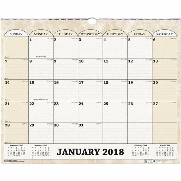 House of Doolittle - 12 Sheet, 14-7/8 x 12", Wall Calendar - Best Tool & Supply