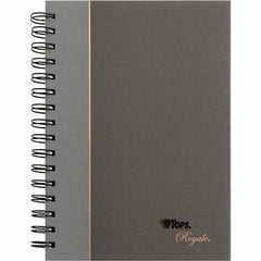 TOPS - 96 Sheet, 5-1/4 x 8 1/4", Legal/Wide (Style) Business Notebook - Black & Gray - Best Tool & Supply