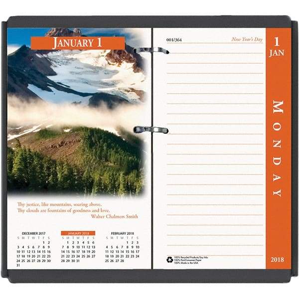 House of Doolittle - 365 Sheet, 3-1/2 x 6", Desk Calendar Refill - Nature - Best Tool & Supply