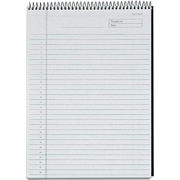 TOPS - 60 Sheet, 8-1/2 x 11-3/4", Legal/Wide (Style) Planning Pad - Black - Best Tool & Supply