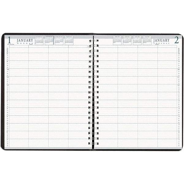 House of Doolittle - 365 Sheet, 8 x 11", Group Daily Appointment Book - Black - Best Tool & Supply