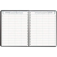 House of Doolittle - 365 Sheet, 8 x 11", Group Daily Appointment Book - Black - Best Tool & Supply