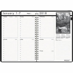 House of Doolittle - 104 Sheet, 8-1/2 x 11", Weekly Planner - Black - Best Tool & Supply