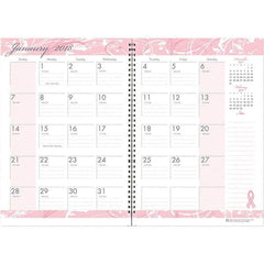 House of Doolittle - 24 Sheet, 7 x 10", Monthly Planner - Pink - Best Tool & Supply