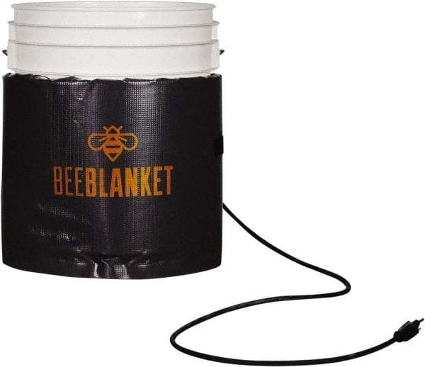 Powerblanket - 1" Long x 11" Wide, Flat, Plastic/Aluminum, Pail Heater - 240 VAC, Flat Back - Best Tool & Supply