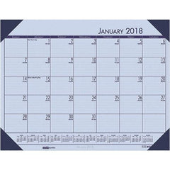 House of Doolittle - 12 Sheet, 22 x 17", Desk Pad Calendar - Sunset Orchid - Best Tool & Supply