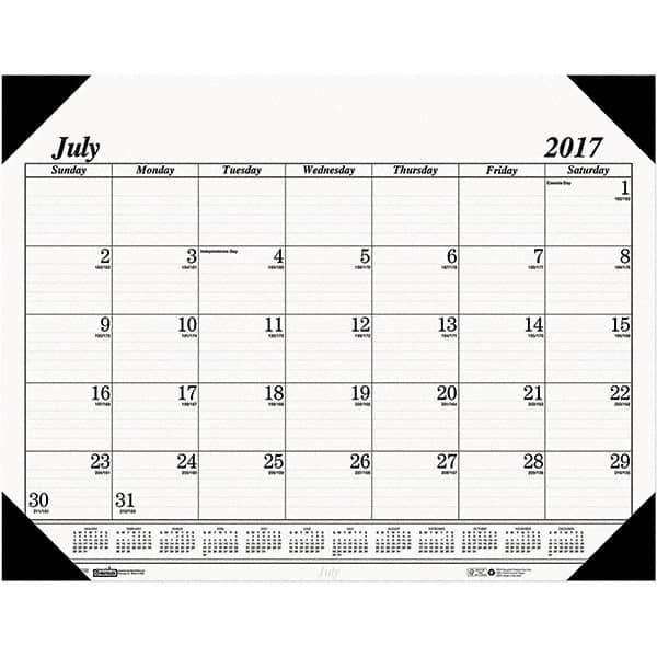 House of Doolittle - 14 Sheet, 22 x 17", Desk Pad Calendar - White - Best Tool & Supply