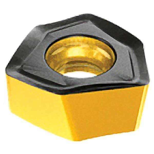 Iscar - H600 WXCU080612 HP Grade IC882 Carbide Milling Insert - TiAlN/TiN Finish, 6.8mm Thick, 13.65mm Inscribed Circle, 1.2mm Corner Radius - Best Tool & Supply