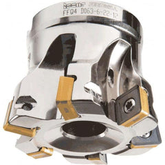 Iscar - Indexable High-Feed Face Mills Cutting Diameter (Decimal Inch): 1.136 Cutting Diameter (mm): 28.8 - Best Tool & Supply