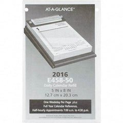 AT-A-GLANCE - 312 Sheet, 5 x 8", Calendar Refill - White - Best Tool & Supply