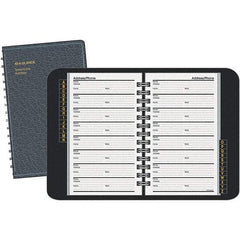 AT-A-GLANCE - 100 Sheet, 4-7/8 x 8", Telephone/Address Book - Black - Best Tool & Supply