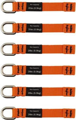 Ergodyne - 4-1/2" Tool Tether - Sealing Tape Connection, 5" Extended Length, Orange - Best Tool & Supply