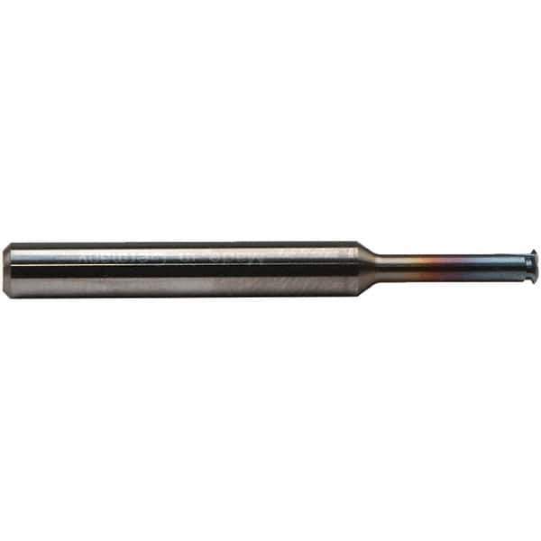 Emuge - 40 Max TPI, Internal Single Profile Thread Mill - 0.336" Cut Diam, 1/8" Shank Diam, 3 Flute, 1-5/8" OAL, TiCN Finish - Exact Industrial Supply