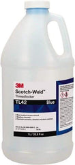 3M - 1 L, Blue, Medium Strength Liquid Threadlocker - Series TL42, 24 hr Full Cure Time - Best Tool & Supply