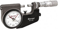 Starrett - Mechanical Indicating Micrometers Minimum Measurement (Inch): 0 Maximum Measurement (Inch): 1 - Best Tool & Supply