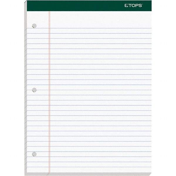 TOPS - 100 Sheet, 8-1/2 x 11-3/4", Legal/Wide (Style) Writing Pad - White - Best Tool & Supply