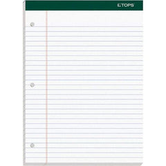 TOPS - 100 Sheet, 8-1/2 x 11-3/4", Legal/Wide (Style) Writing Pad - White - Best Tool & Supply