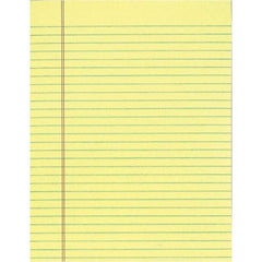 TOPS - 50 Sheet, 8-1/2 x 11", Legal/Wide (Style) Legal Pad - Canary - Best Tool & Supply