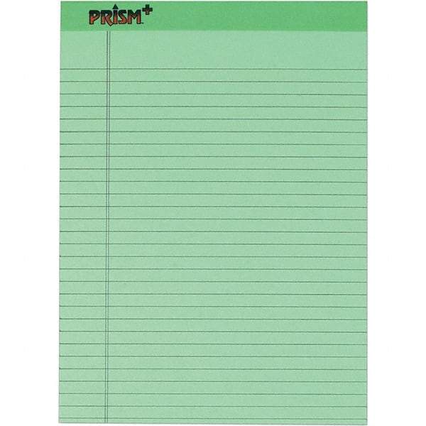 TOPS - 50 Sheet, 8-1/2 x 11-3/4", Legal/Wide (Style) Legal Pad - Pastel Green - Best Tool & Supply