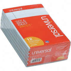 UNIVERSAL - 50 Sheet, 5 x 8", Narrow Note Pad - Blue - Best Tool & Supply