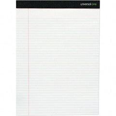 Universal One - 50 Sheet, 8-1/2 x 11-3/4", Legal/Wide (Style) Writing Pad - White - Best Tool & Supply