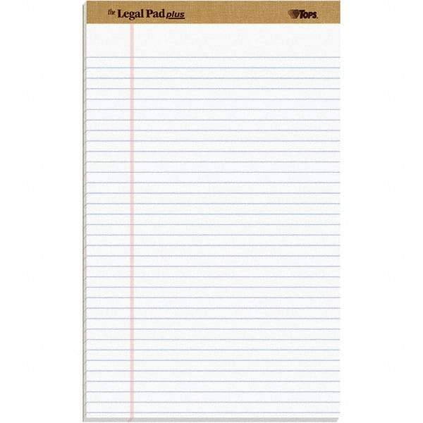 TOPS - 50 Sheet, 8-1/2 x 14", Legal/Wide (Style) Legal Pad - White - Best Tool & Supply