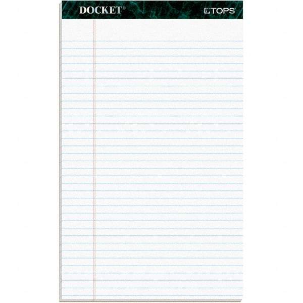 TOPS - 50 Sheet, 8-1/2 x 14", Legal/Wide (Style) Writing Pad - White - Best Tool & Supply