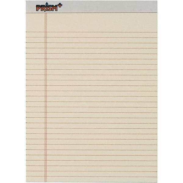 TOPS - 50 Sheet, 8-1/2 x 11-3/4", Legal/Wide (Style) Legal Pad - Pastel Ivory - Best Tool & Supply