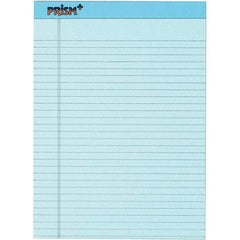 TOPS - 50 Sheet, 8-1/2 x 11-3/4", Legal/Wide (Style) Legal Pad - Pastel Blue - Best Tool & Supply