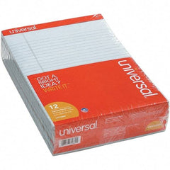 UNIVERSAL - 50 Sheet, 8-1/2 x 11", Legal (Style) Note Pad - Blue - Best Tool & Supply