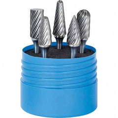 SGS Pro - Burr Sets Head Shape: Ball Nose Cone; Ball Nose Cylinder; Ball Nose Tree; Cylinder w/Endcut; Pointed Tree Tooth Style: Double Cut - Best Tool & Supply