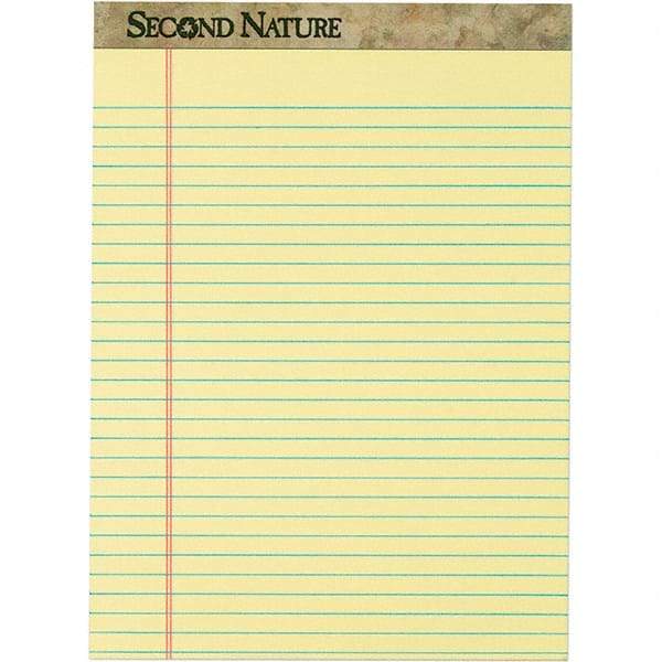 TOPS - 50 Sheet, 8-1/2 x 11-3/4", Legal/Wide (Style) Writing Pad - Canary - Best Tool & Supply