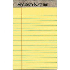 TOPS - 50 Sheet, 5 x 8", Narrow Writing Pad - Canary - Best Tool & Supply