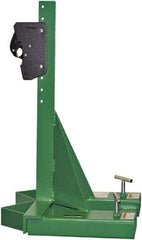 Valley Craft - 1,000 Lb Load Capacity, 30, 55 & 85 Gal Forklift Drum Handler - Steel Wheels - Best Tool & Supply