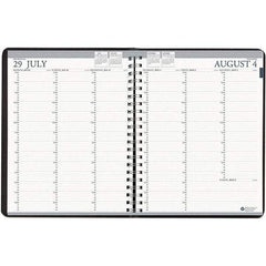 House of Doolittle - 112 Sheet, 8-1/2 x 11", Weekly Planner - Black - Best Tool & Supply