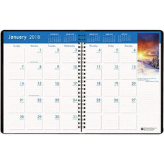 House of Doolittle - 24 Sheet, 8-1/2 x 11", Monthly Planner - Black - Best Tool & Supply